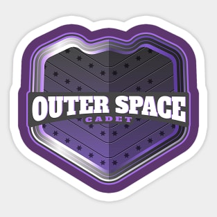 Outer Space cadet (logo) Sticker